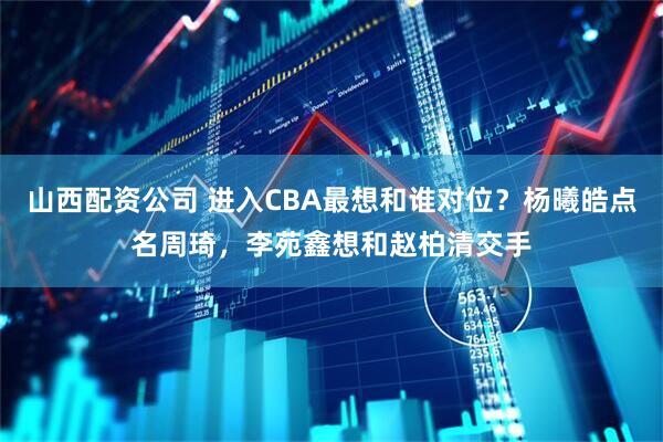 山西配资公司 进入CBA最想和谁对位？杨曦皓点名周琦，李苑鑫想和赵柏清交手